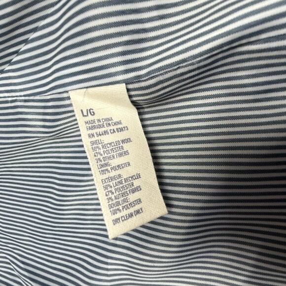 "AMERICAN EAGLE OUTFITTERS" Mens Blazer SZ L Recycled Wool Blend Academia Preppy - Picture 8 of 8